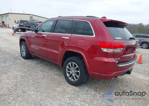 2014 Jeep Grand Cherokee Overland z USA, uszkodzony, nr VIN 1C4RJFCM3EC299303